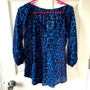 Cheetah 3/4 length sleeve shirt